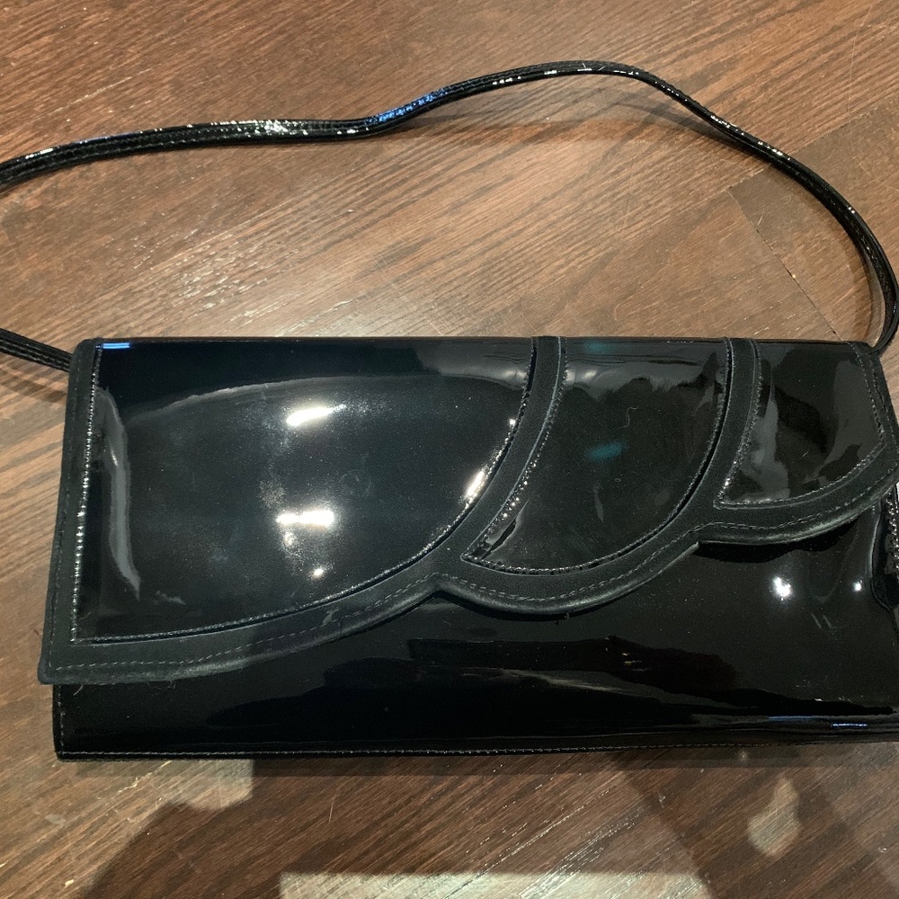 Kurt Geiger Black patent Purse